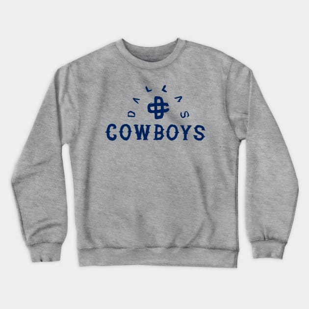 Dallas Cowbooooys 09 Crewneck Sweatshirt by Very Simple Graph